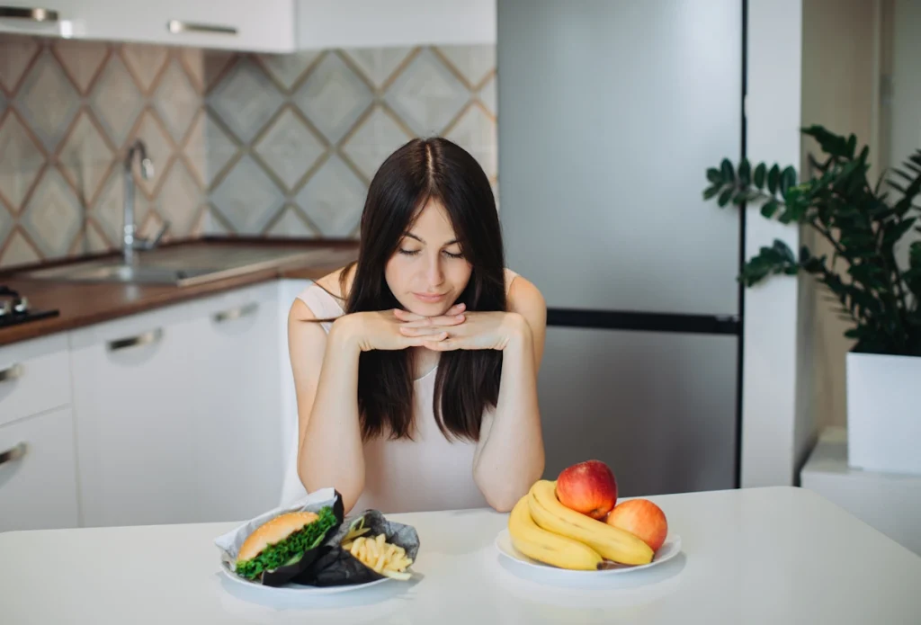Une femme qui a faim