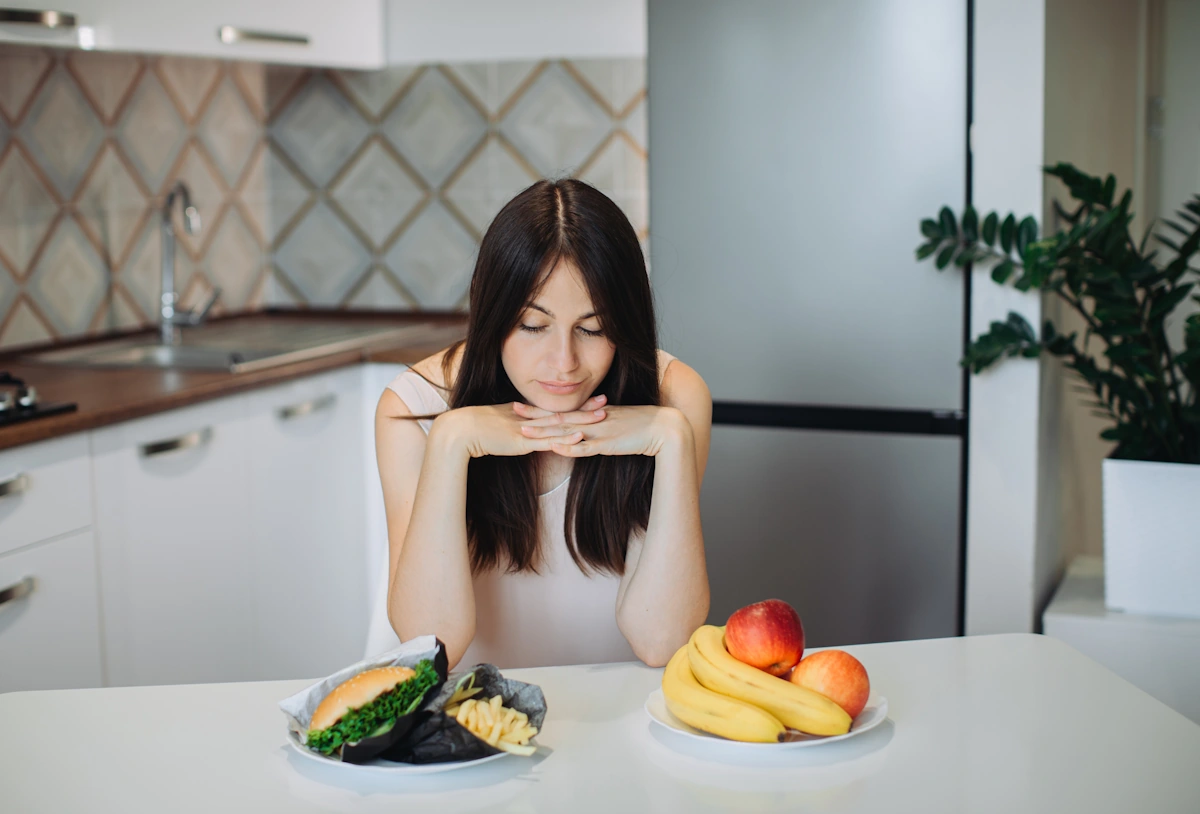 Une femme qui a faim
